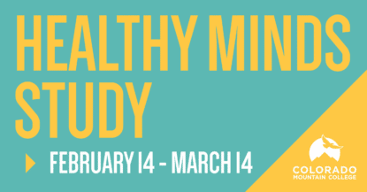 healthy minds survey graphic at colorado mountain college