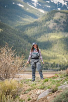 Professional fly fishing guide Heather Ritchie at Twin Lakes.