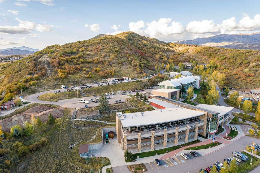 Aerial photo of the CMC Steamboat Springs campus.